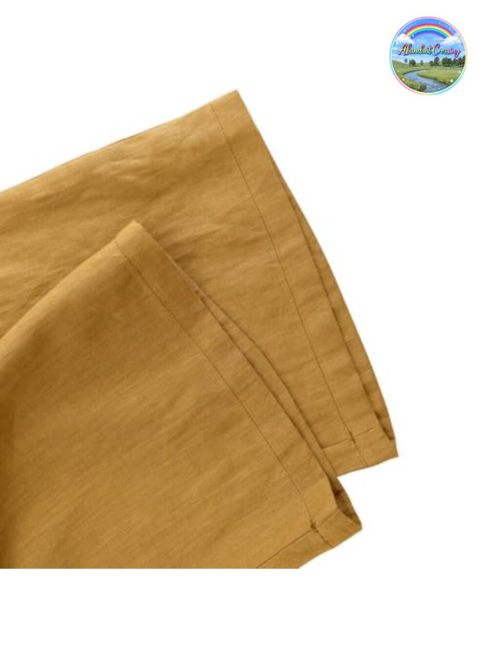 Pure Linen Drawstring Wide Leg Pants High Rise Slant Pockets - Picture 4 of 5